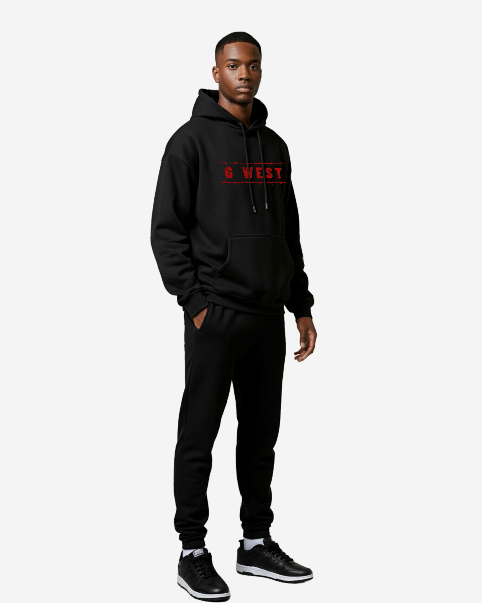 G West Rhinestone Barbed Legacy Men's Hoodie - G West