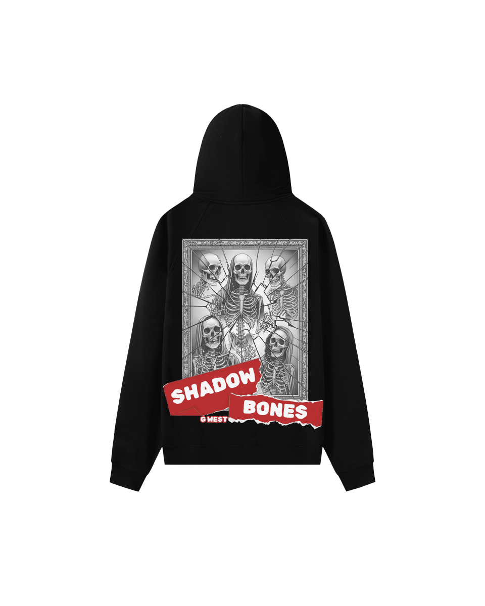 G West Rhinestone Between Two World Oversized Men's Hoodie - G West