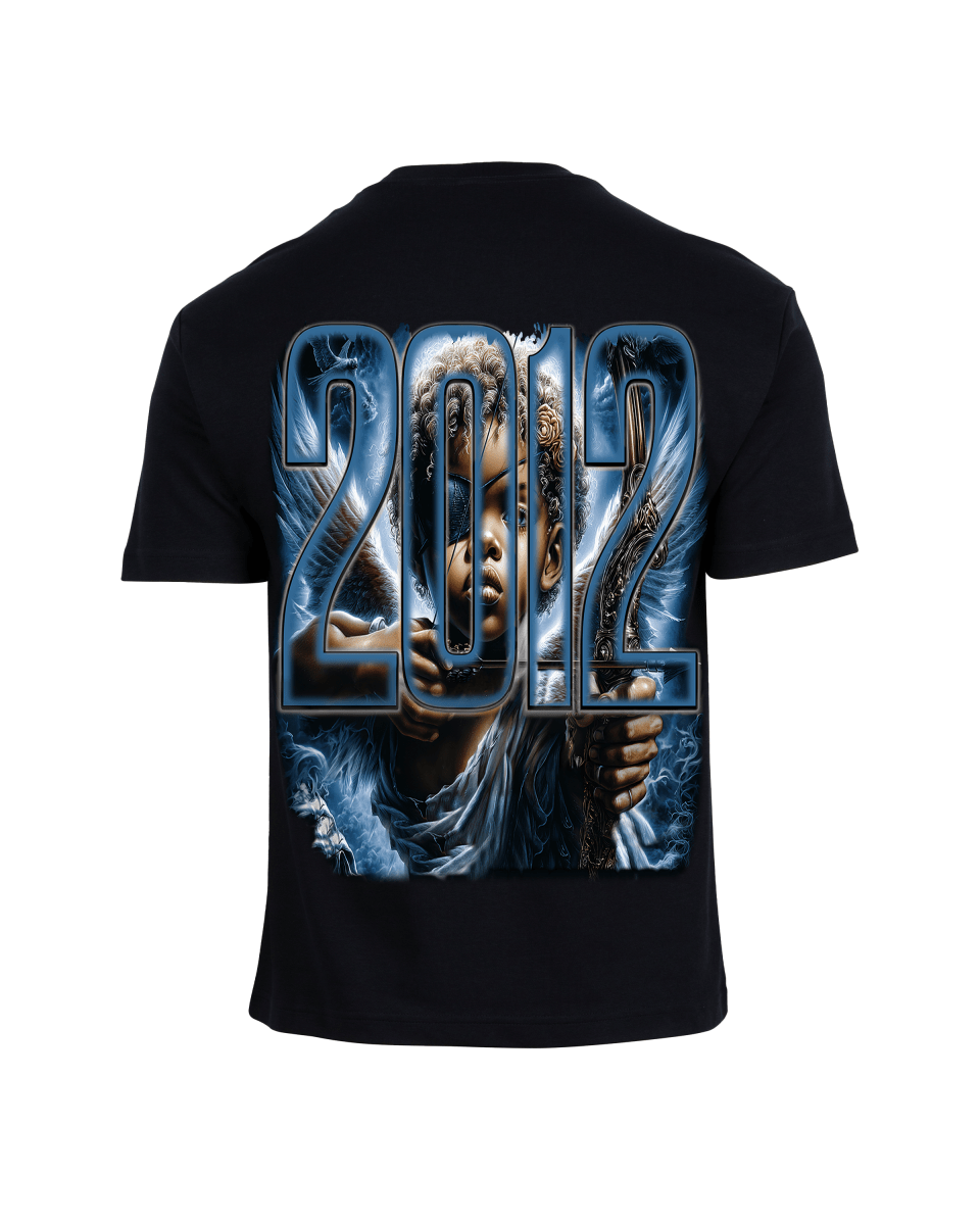 G West Rhinestone Broken Angel Oversized Men's T-Shirt - G West