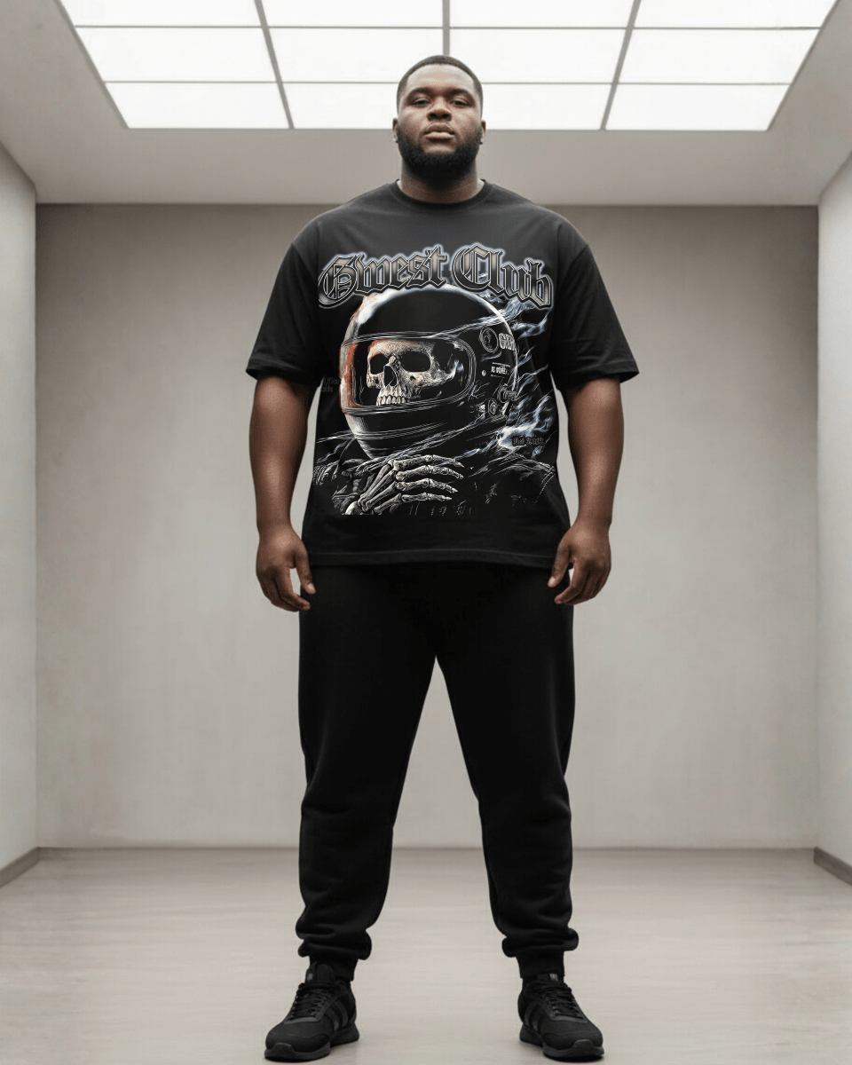 G West Rhinestone Dead Zone Cruiser Men's Big And Tall T-Shirt - G West