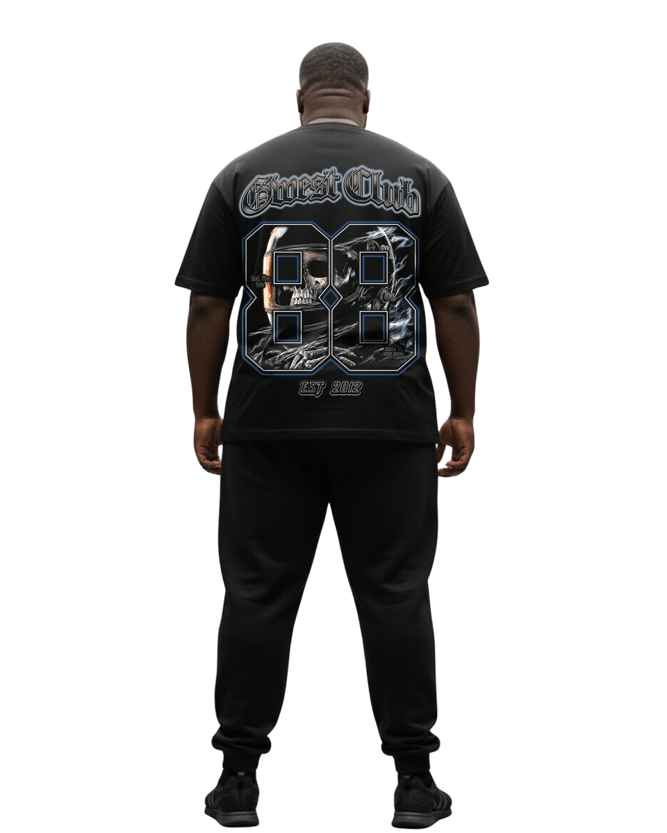 G West Rhinestone Dead Zone Cruiser Men's Big And Tall T-Shirt - G West