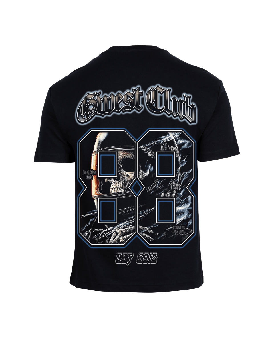 G West Rhinestone Dead Zone Cruiser Men's Big And Tall T-Shirt - G West