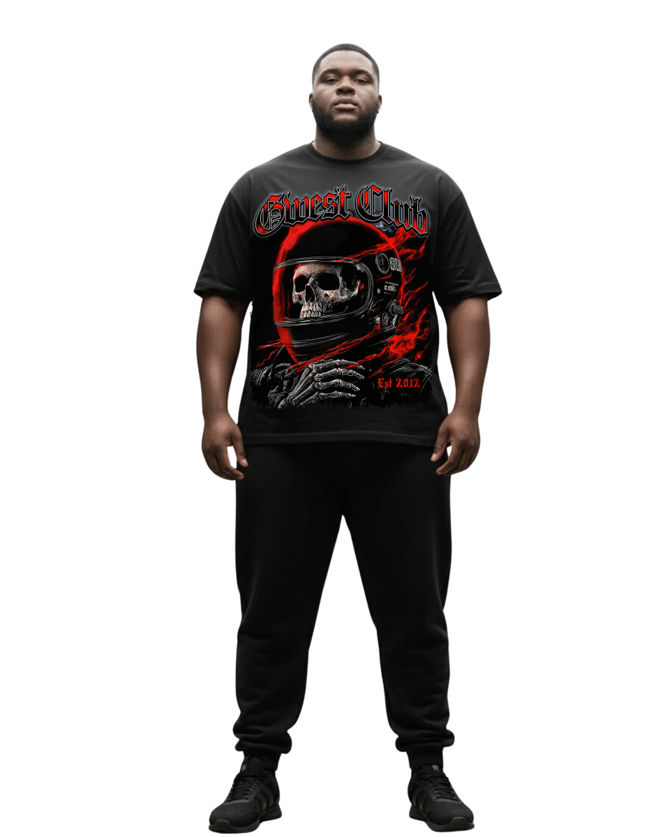 G West Rhinestone Dead Zone Cruiser Men's Big And Tall T-Shirt - G West