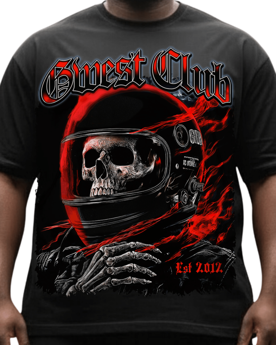 G West Rhinestone Dead Zone Cruiser Men's Big And Tall T-Shirt - G West