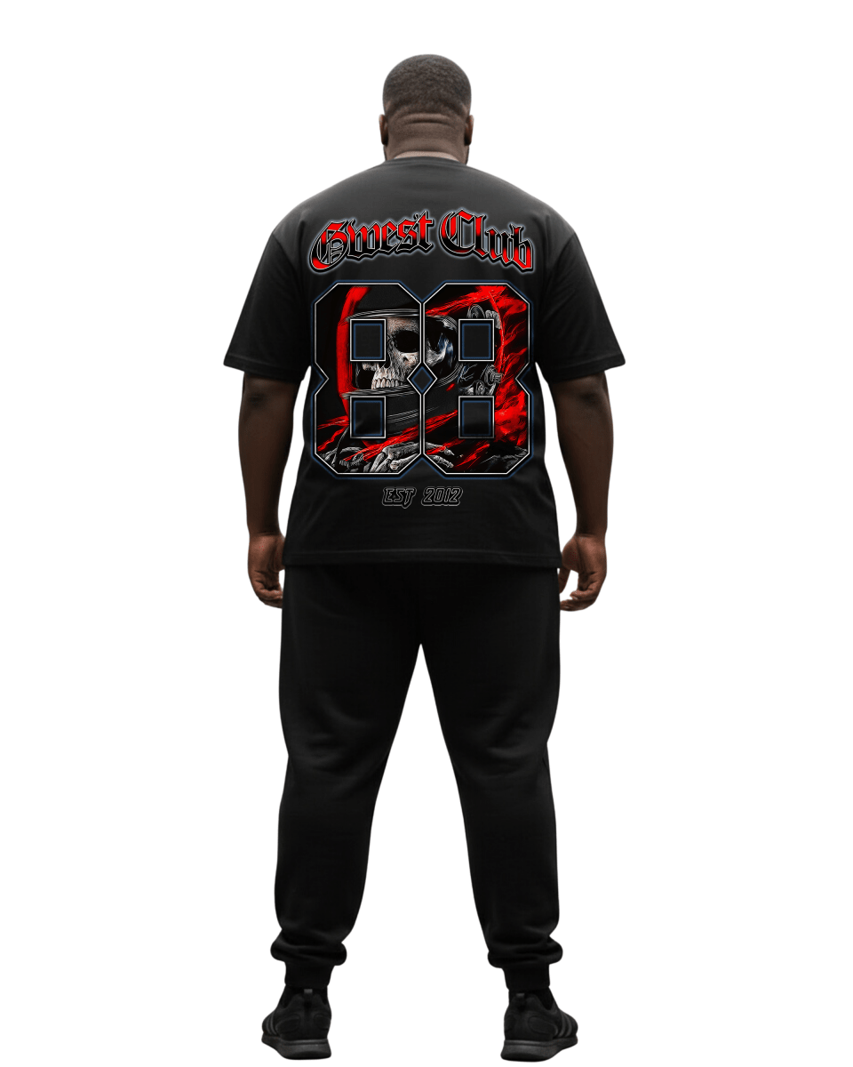 G West Rhinestone Dead Zone Cruiser Men's Big And Tall T-Shirt - G West