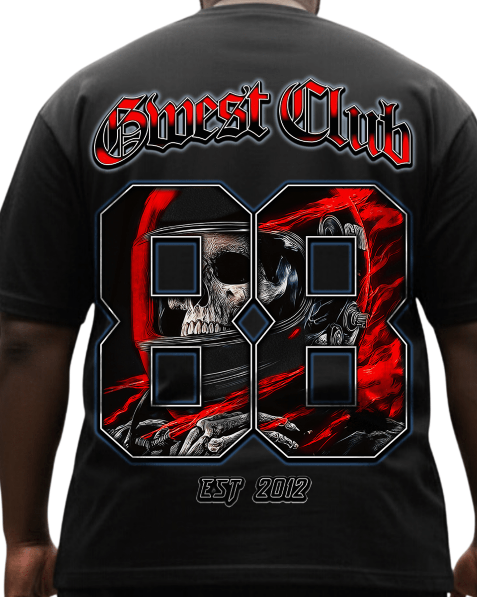 G West Rhinestone Dead Zone Cruiser Men's Big And Tall T-Shirt - G West