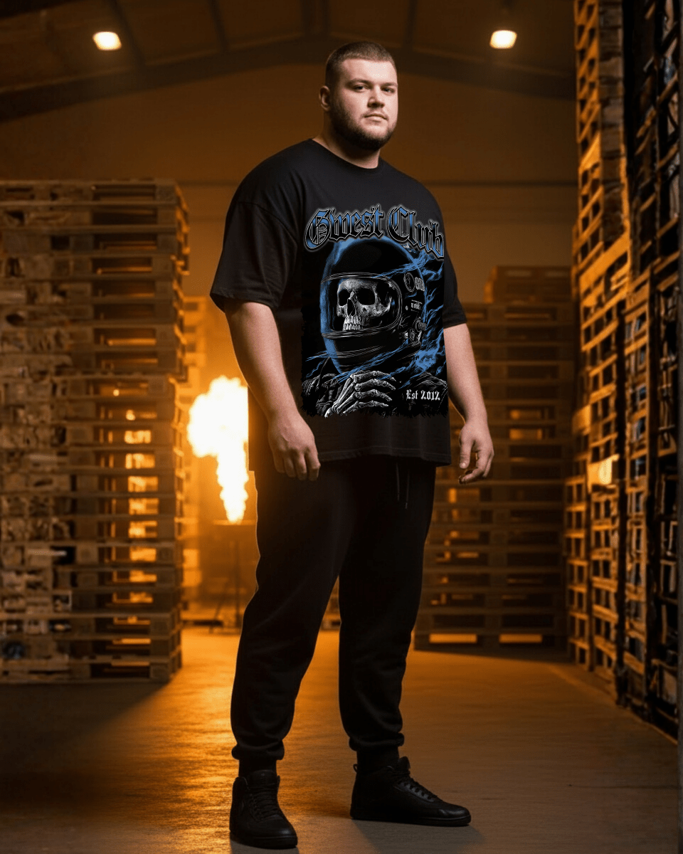 G West Rhinestone Dead Zone Cruiser Men's Big And Tall T-Shirt - G West