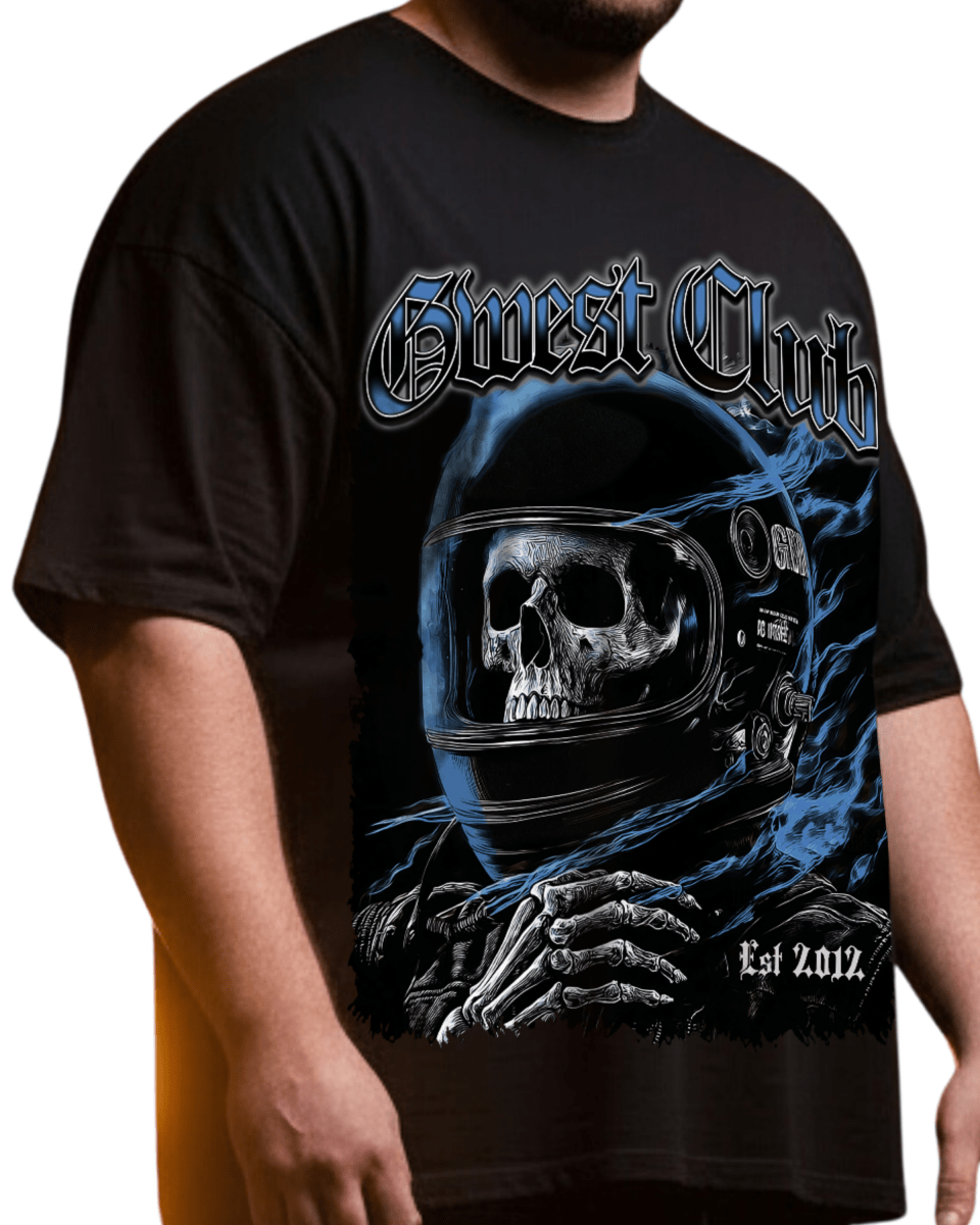 G West Rhinestone Dead Zone Cruiser Men's Big And Tall T-Shirt - G West