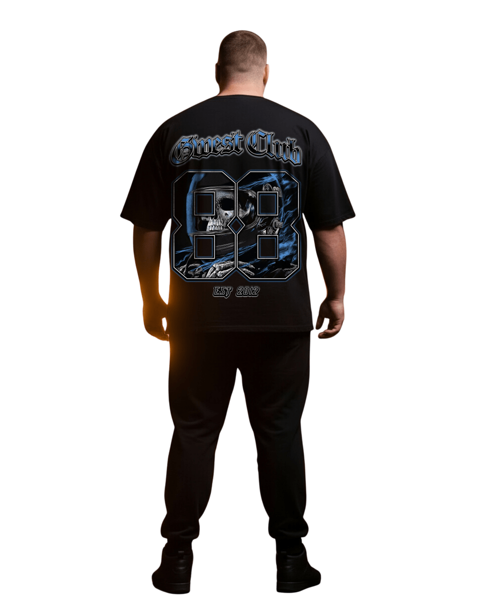 G West Rhinestone Dead Zone Cruiser Men's Big And Tall T-Shirt - G West