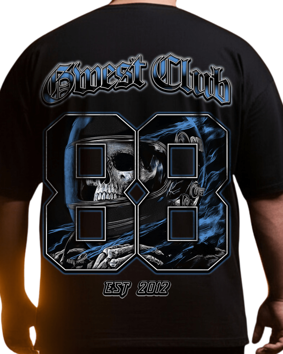 G West Rhinestone Dead Zone Cruiser Men's Big And Tall T-Shirt - G West