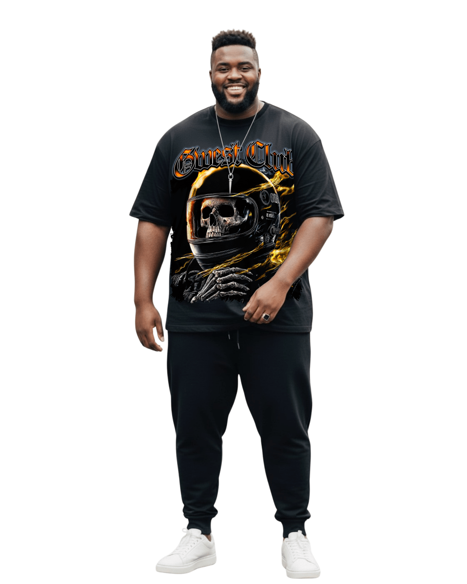 G West Rhinestone Dead Zone Cruiser Men's Big And Tall T-Shirt - G West