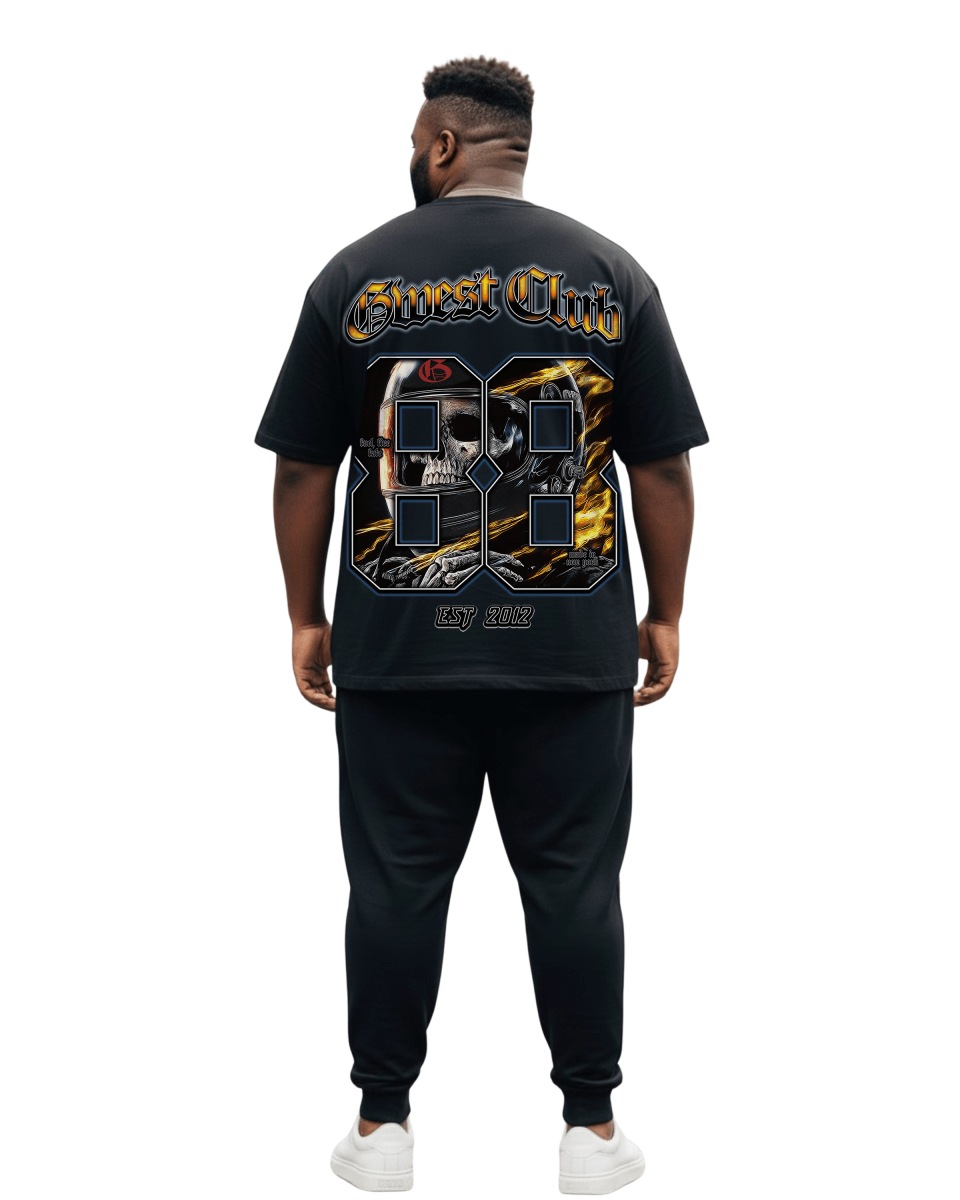 G West Rhinestone Dead Zone Cruiser Men's Big And Tall T-Shirt - G West