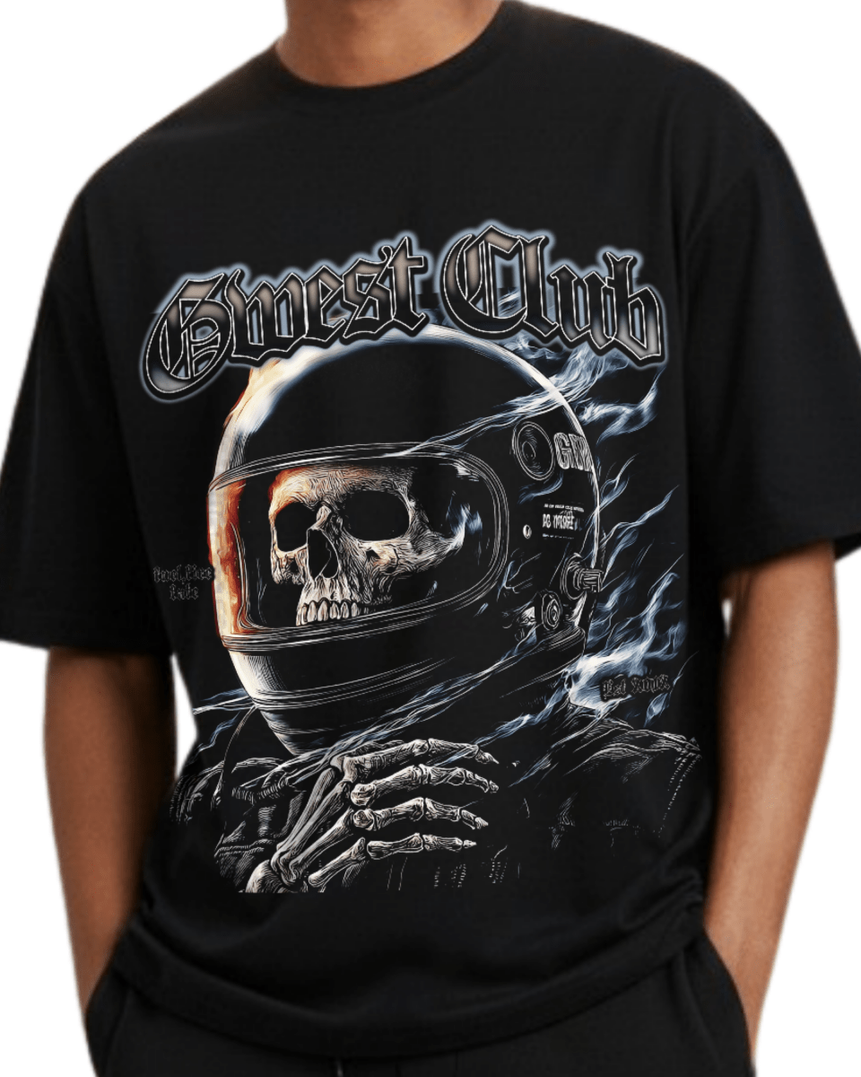 G West Rhinestone Dead Zone Cruiser Oversized Men's T-Shirt - G West