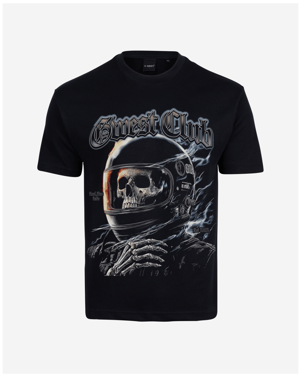 G West Rhinestone Dead Zone Cruiser Oversized Men's T-Shirt - G West