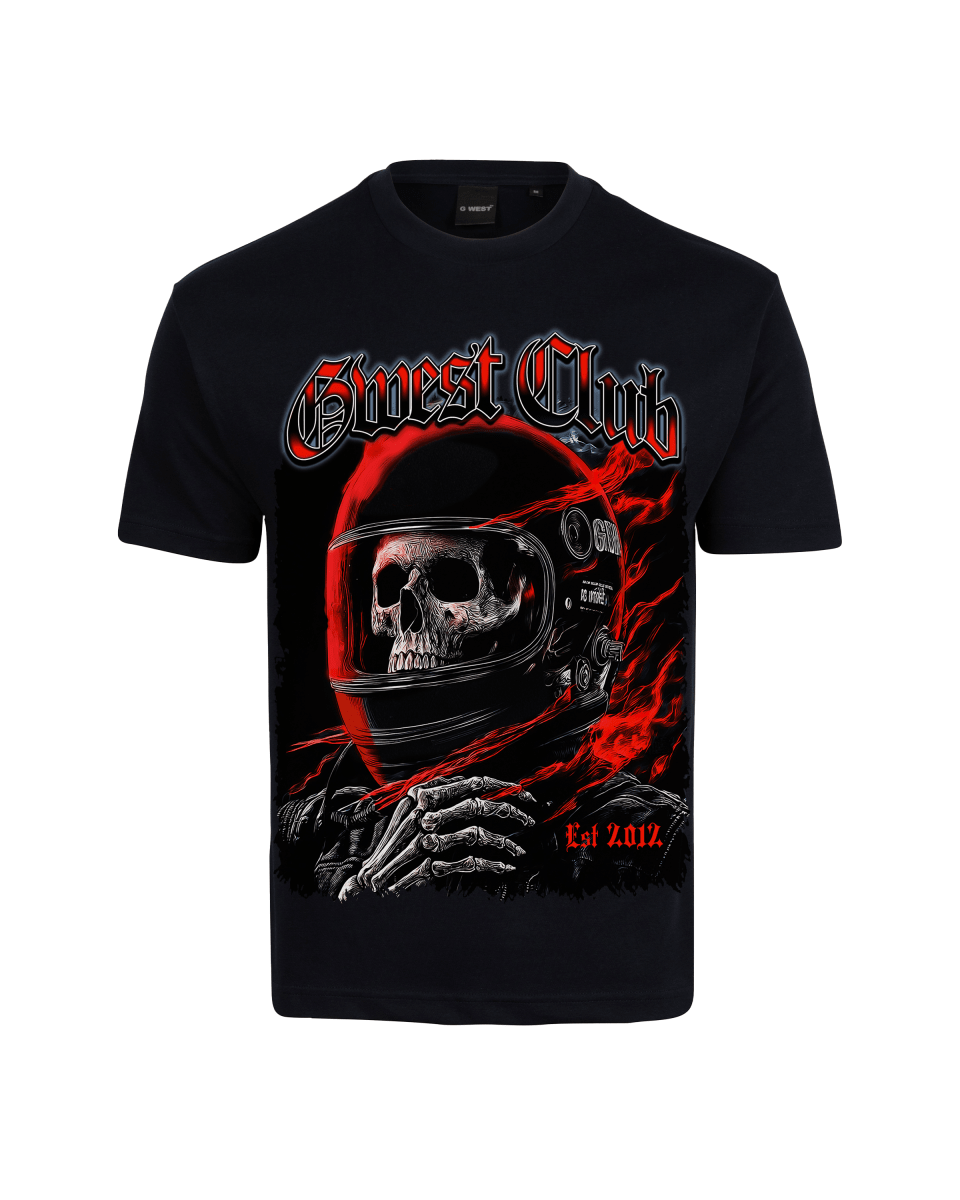 G West Rhinestone Dead Zone Cruiser Oversized Men's T-Shirt - G West