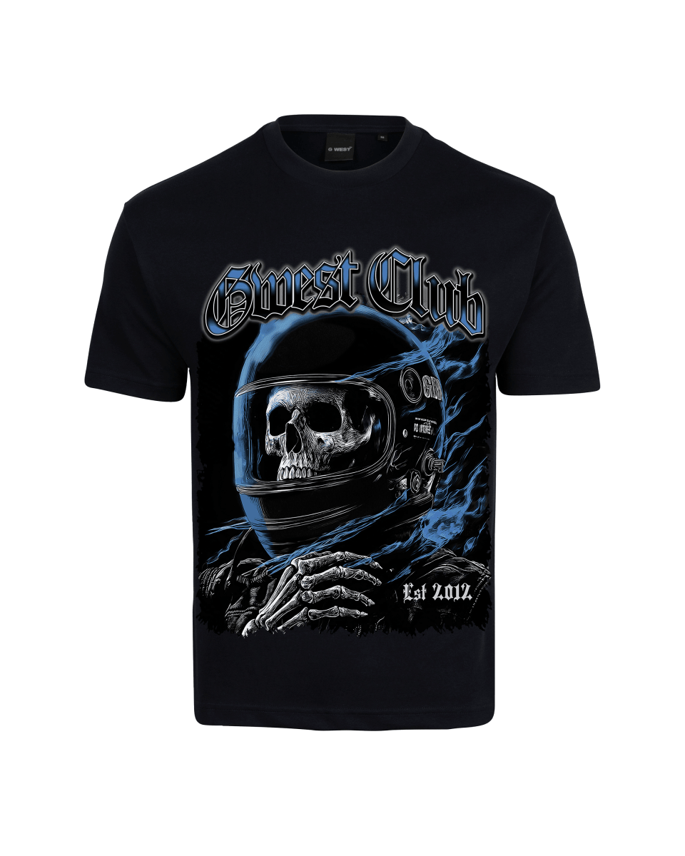 G West Rhinestone Dead Zone Cruiser Oversized Men's T-Shirt - G West