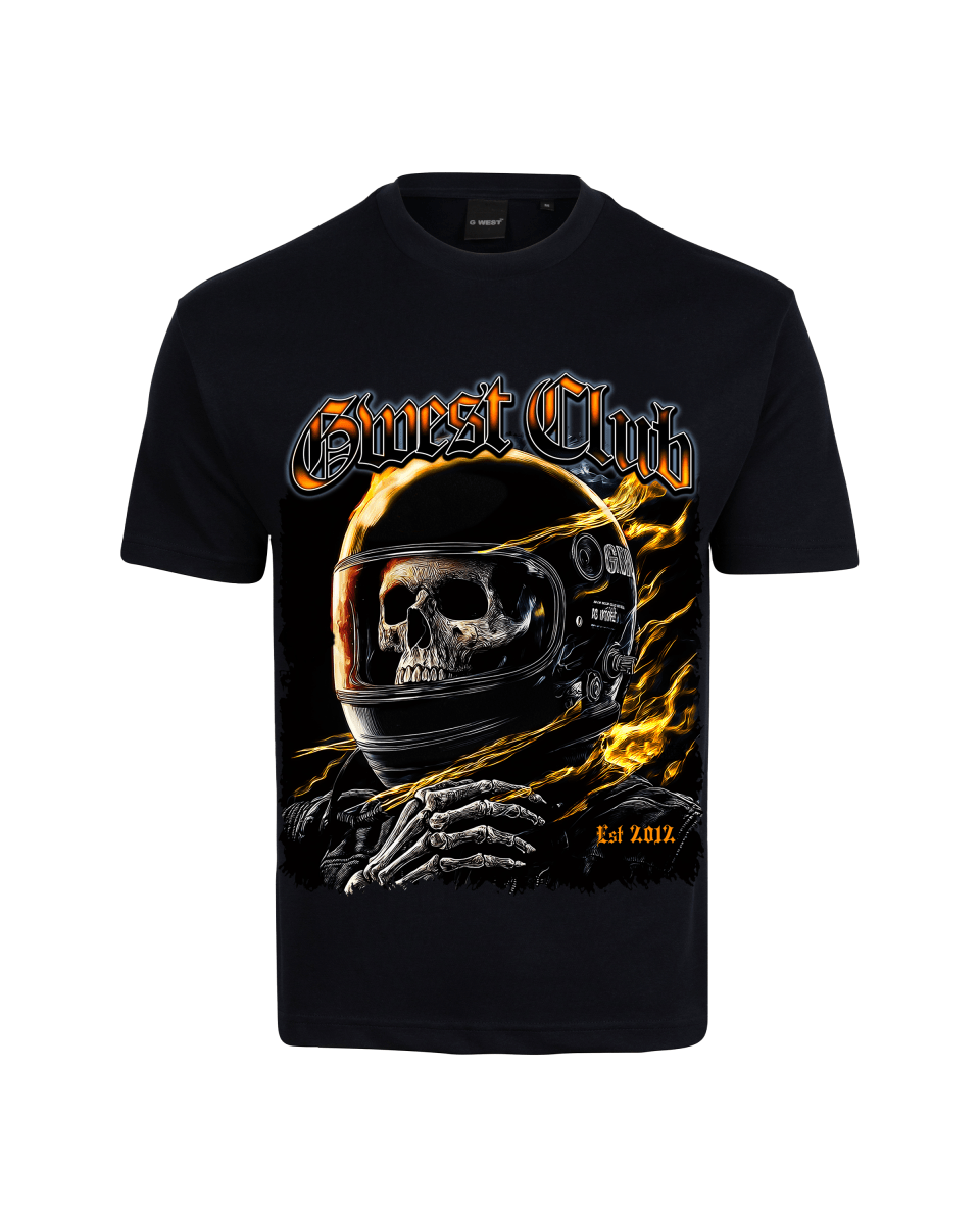 G West Rhinestone Dead Zone Cruiser Oversized Men's T-Shirt - G West
