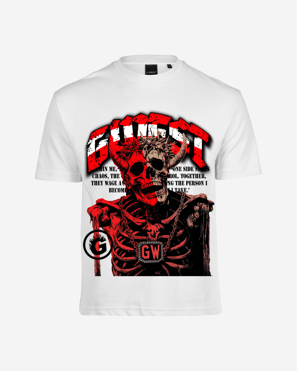 G West Rhinestone Dressed To Kill Oversized Tee - G West