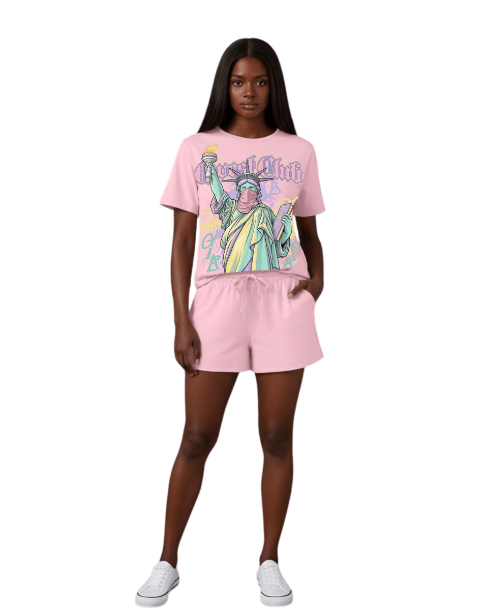 G West Rhinestone Freedom Unmasked Womens T-Shirt - G West