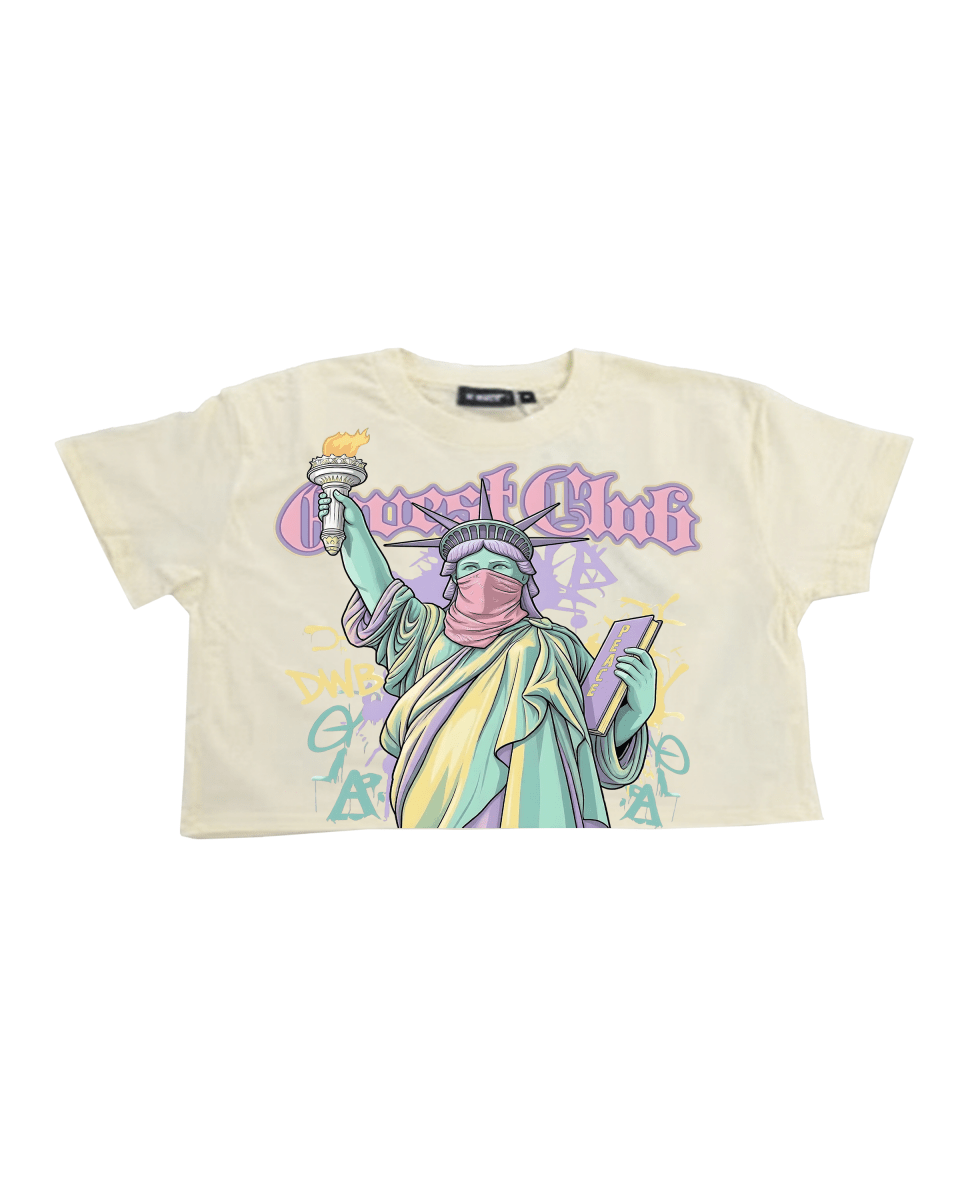 G West Rhinestone Freedom Unmasked Womens T-Shirt - G West