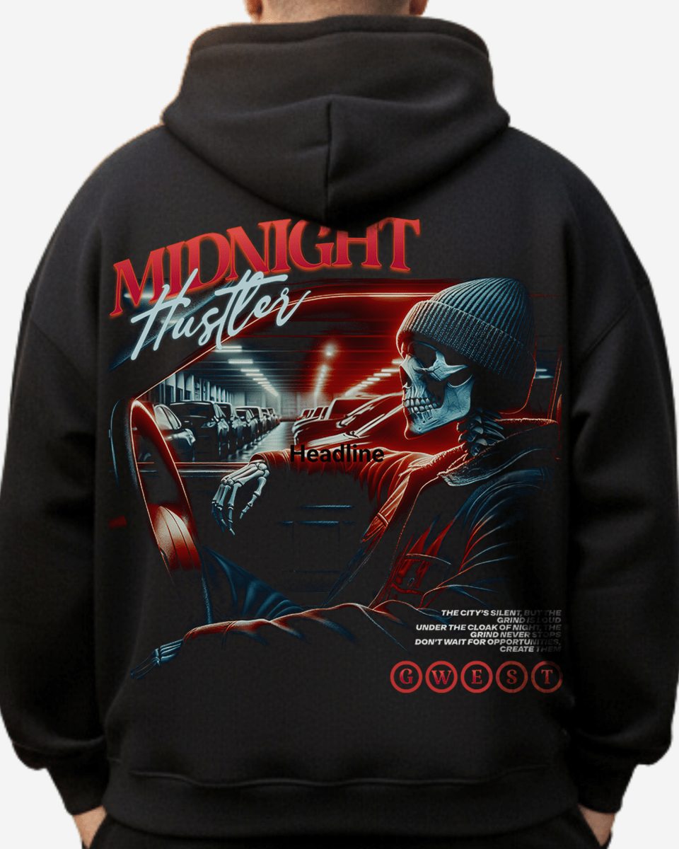 G West Rhinestone Grind Till Midnight Big And Tall Hoodie - G West