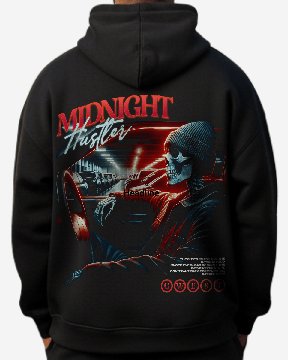 G West Rhinestone Grind Till Midnight Men's Hoodie - G West