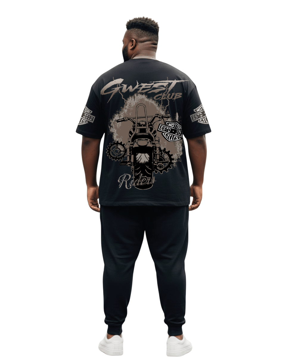 G West Rhinestone Hawkrider Men's Big And Tall T-Shirt - G West