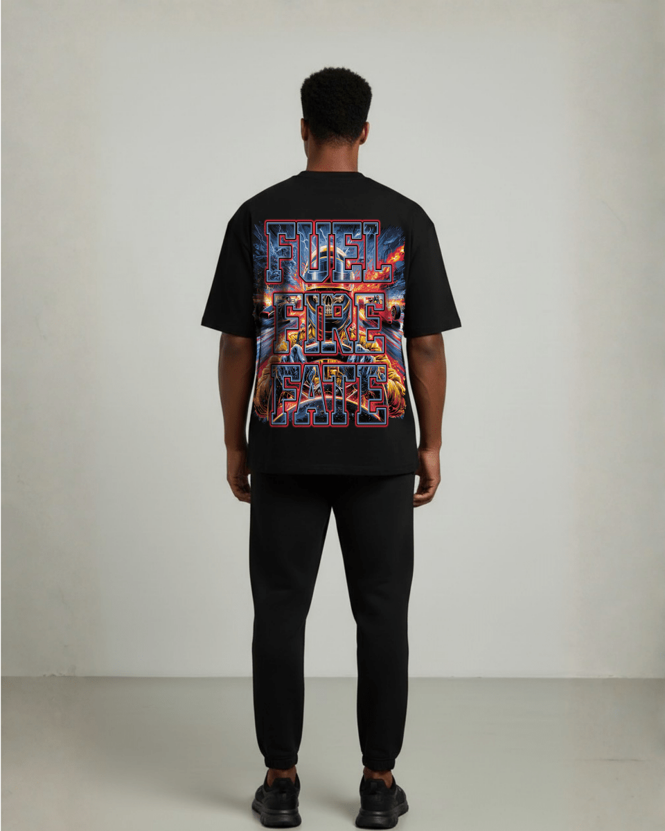 G West Rhinestone Hellspeed Driver Oversized Men's T-Shirt - G West