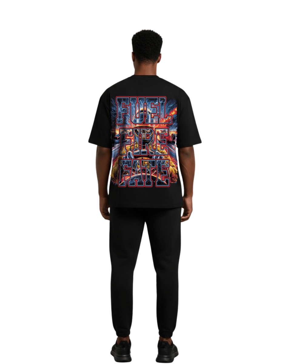 G West Rhinestone Hellspeed Driver Oversized Men's T-Shirt - G West