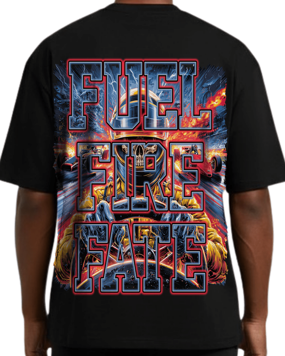 G West Rhinestone Hellspeed Driver Oversized Men's T-Shirt - G West