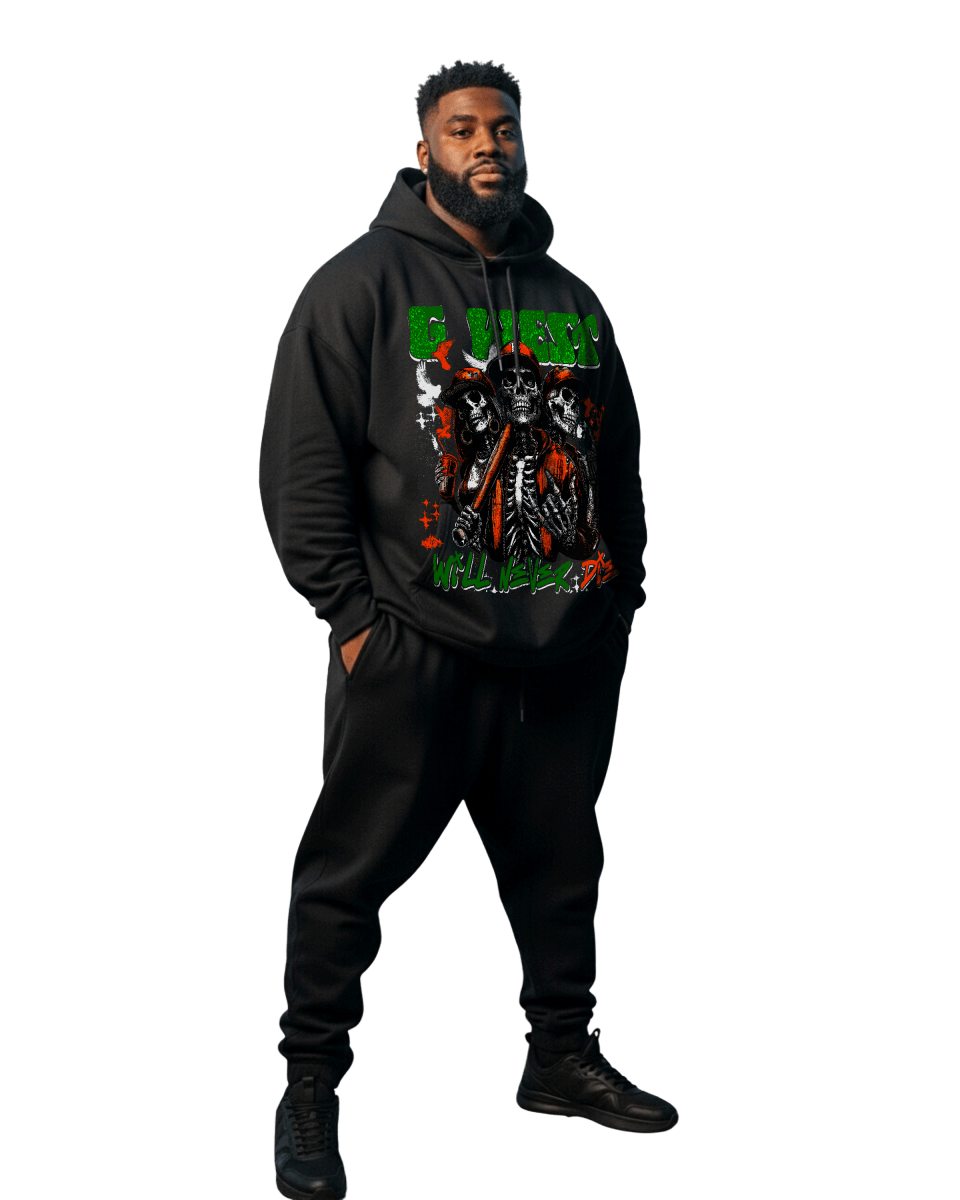 G West Rhinestone I love My Game Big and Tall Hoodie - G West