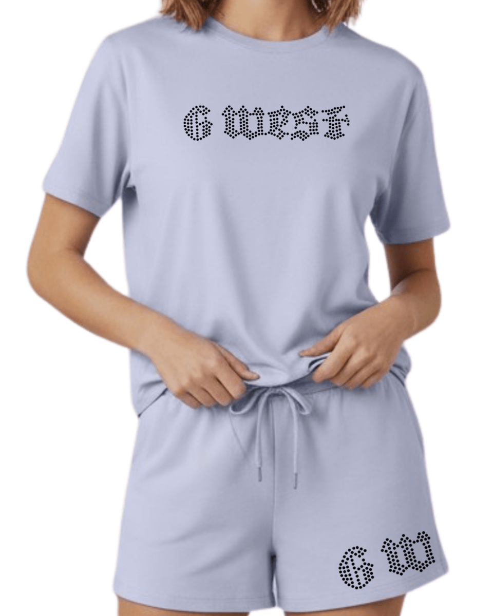 G West Rhinestone Logo Women's Set - G West