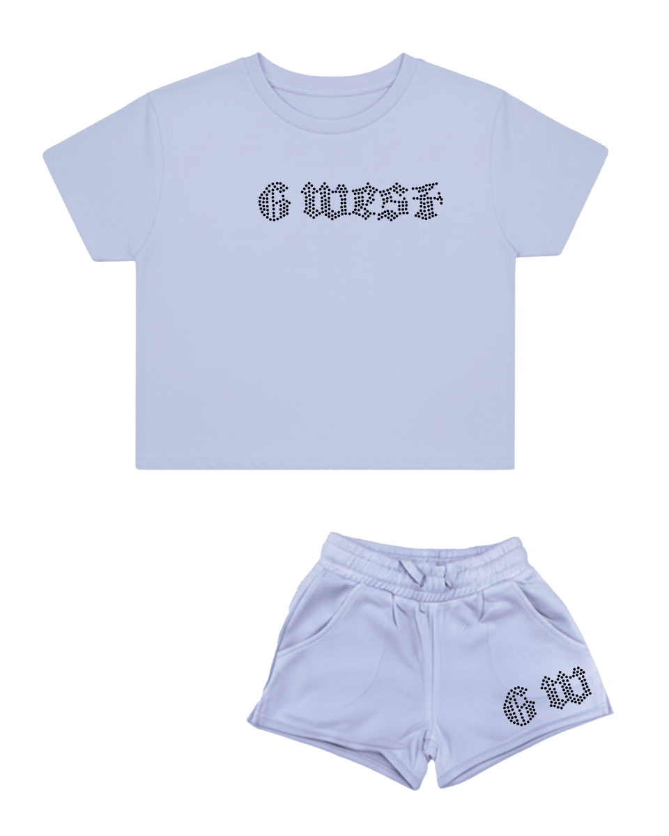 G West Rhinestone Logo Women's Set - G West