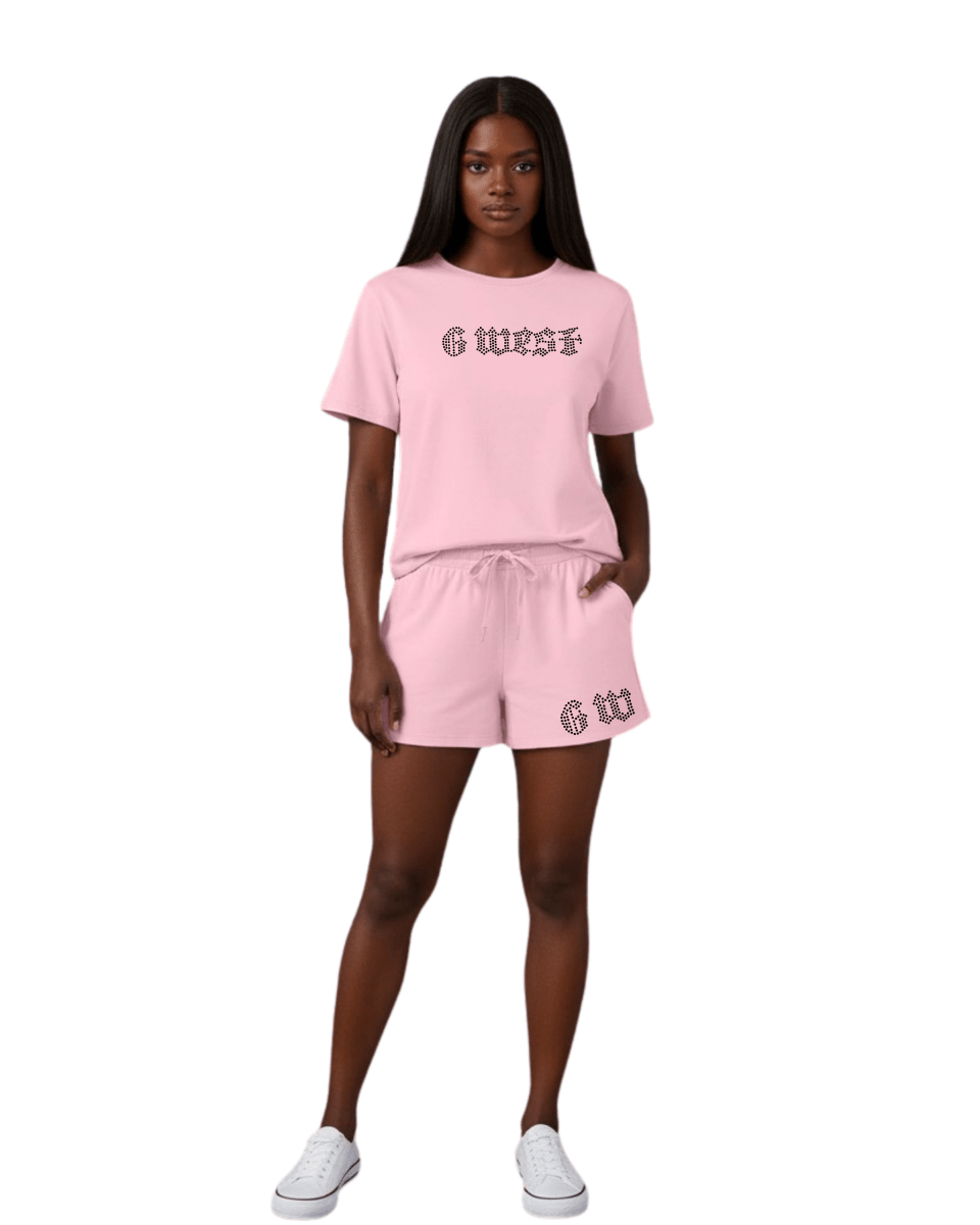 G West Rhinestone Logo Women's Set - G West