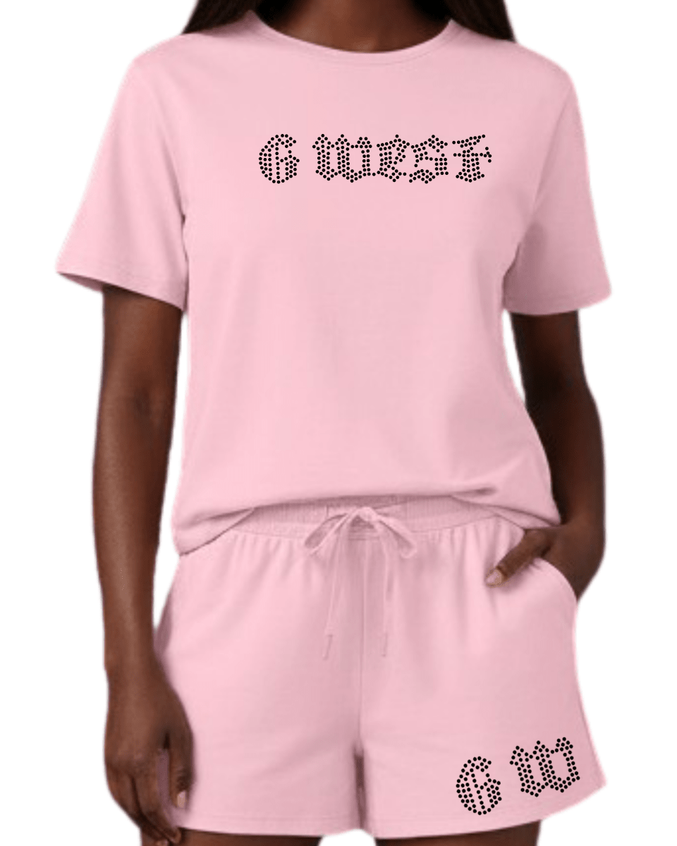 G West Rhinestone Logo Women's Set - G West