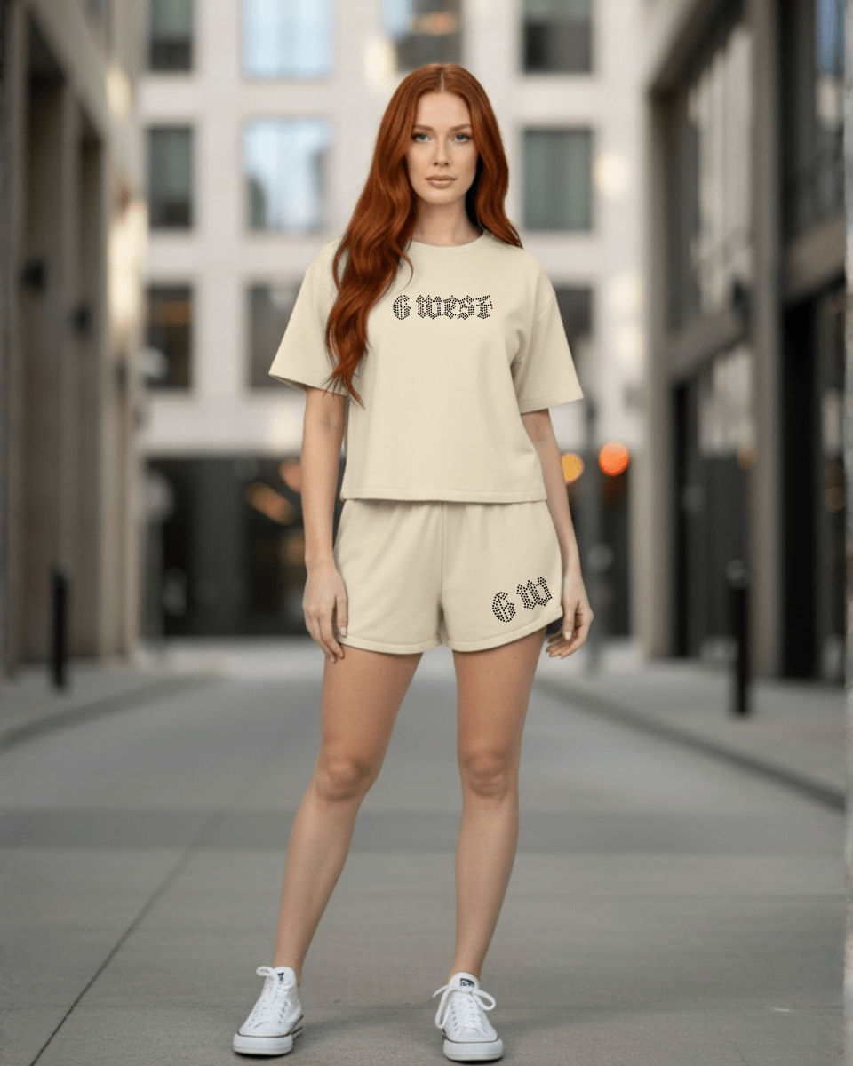 G West Rhinestone Logo Women's Set - G West