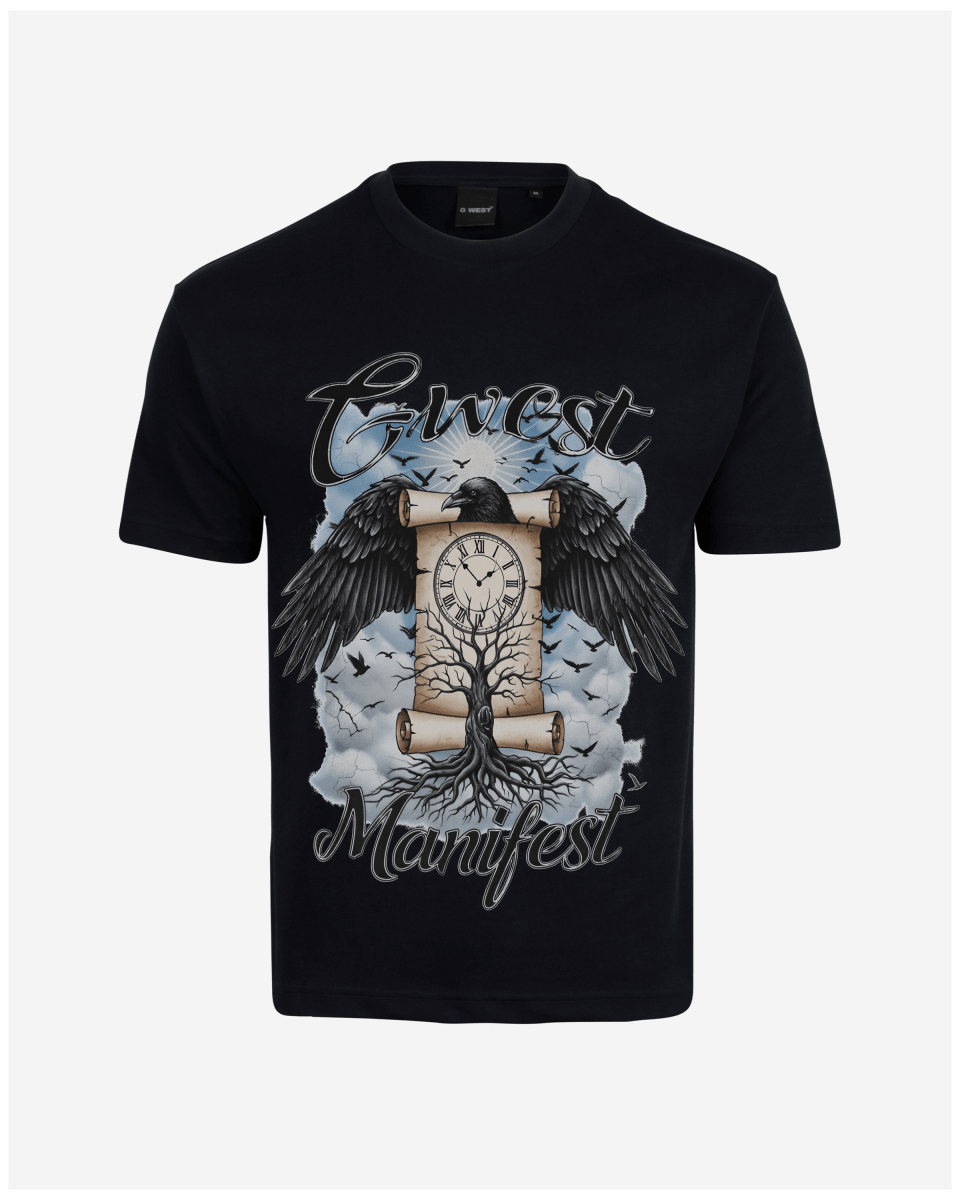 G West Rhinestone Mennifest Oversized Men's T-Shirt - G West