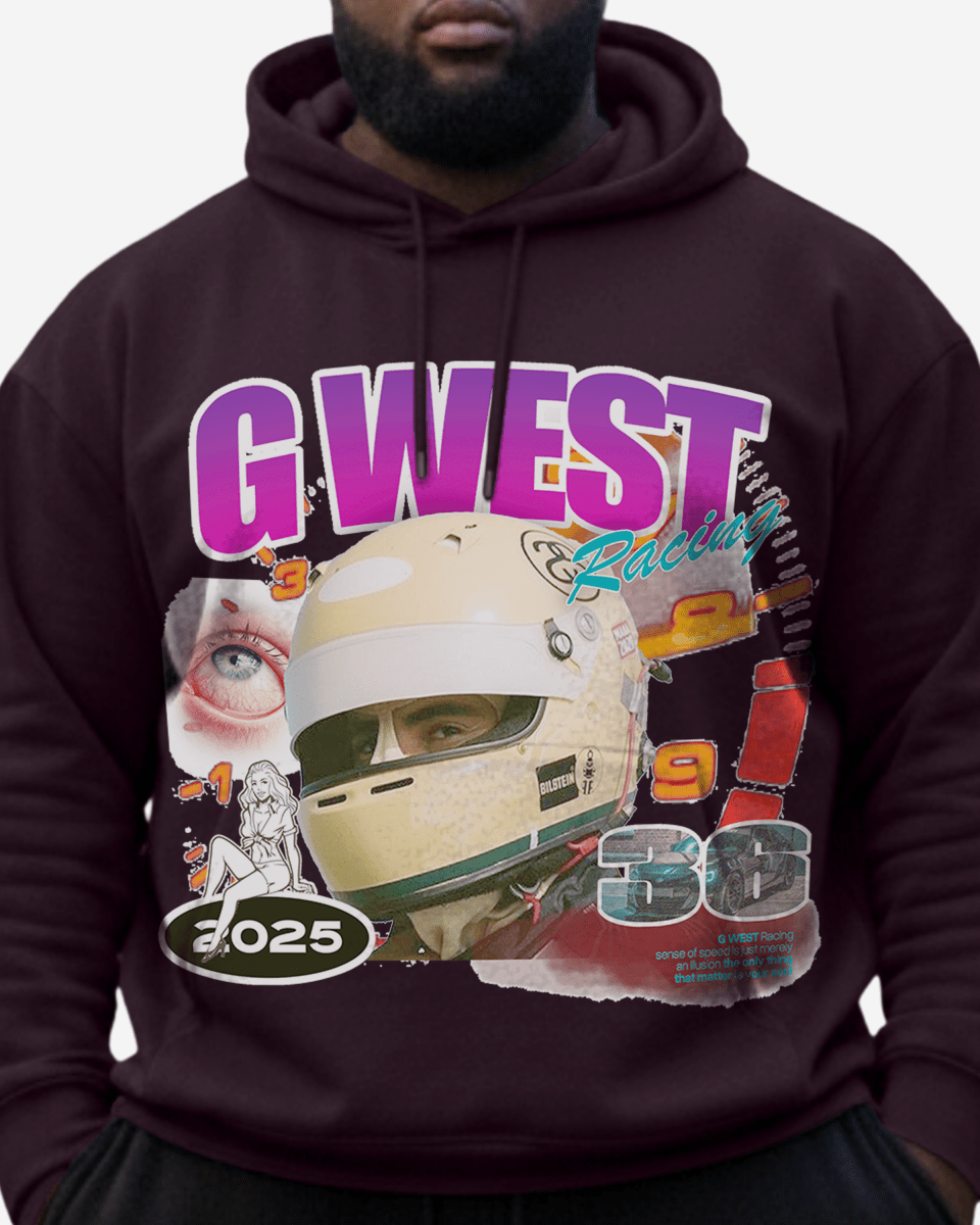 G West Rhinestone Overdrive Big and Tall Hoodie - G West
