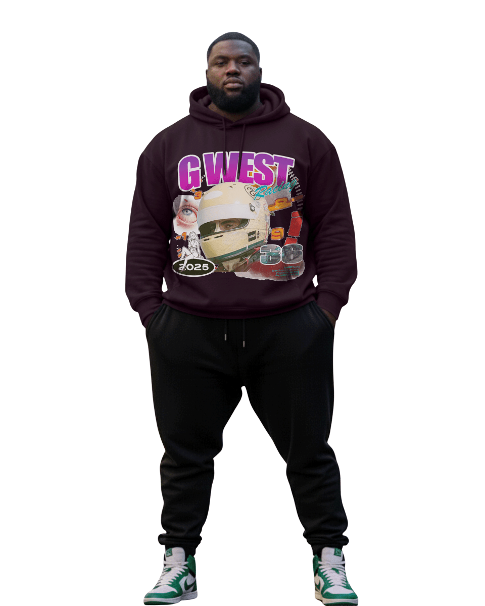 G West Rhinestone Overdrive Big and Tall Hoodie - G West