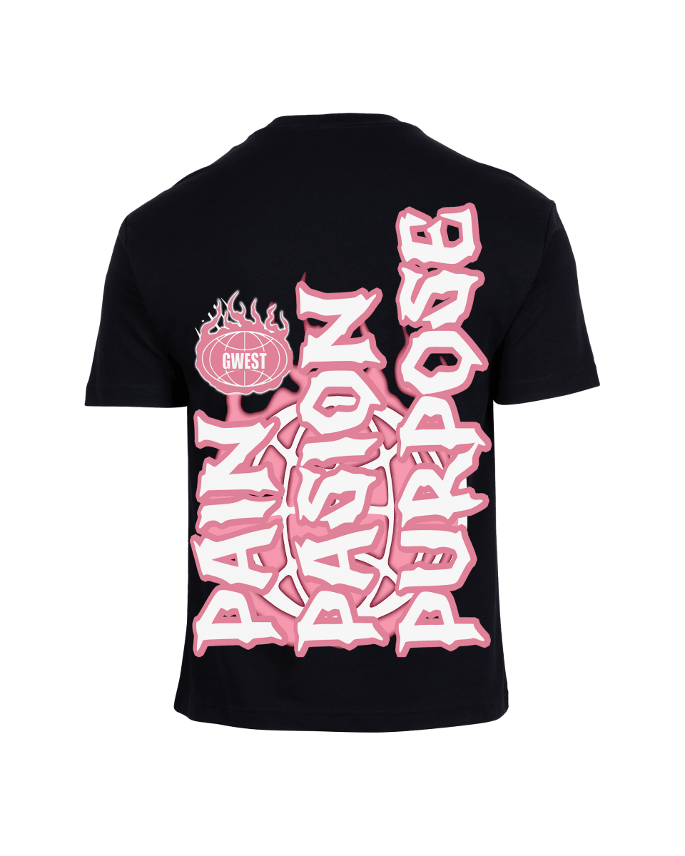 G West Rhinestone Pain & Peace Men's Big And Tall T-Shirt - G West