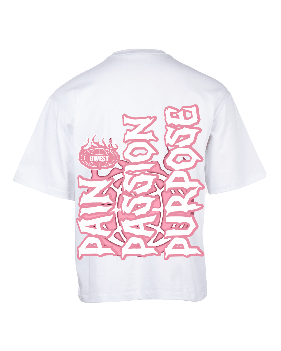 G West Rhinestone Pain & Peace Oversized Men's T-Shirt - G West