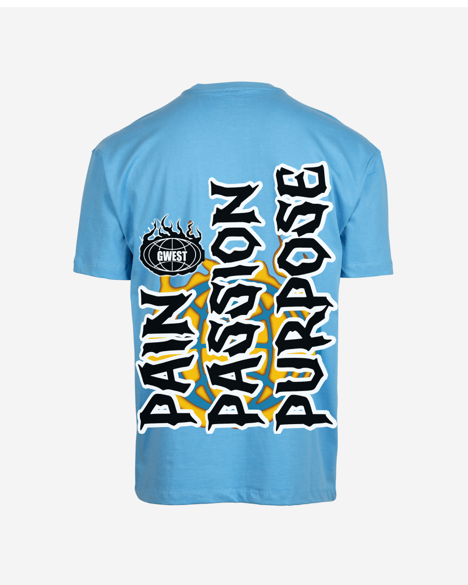 G West Rhinestone Pain & Peace Oversized Men's T-Shirt - G West