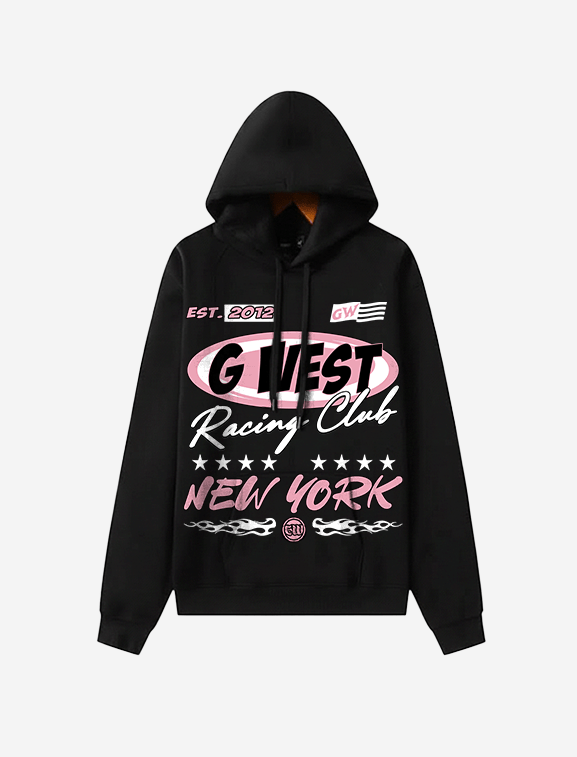 G West Rhinestone Racing Club Big And Tall Hoodie - G West
