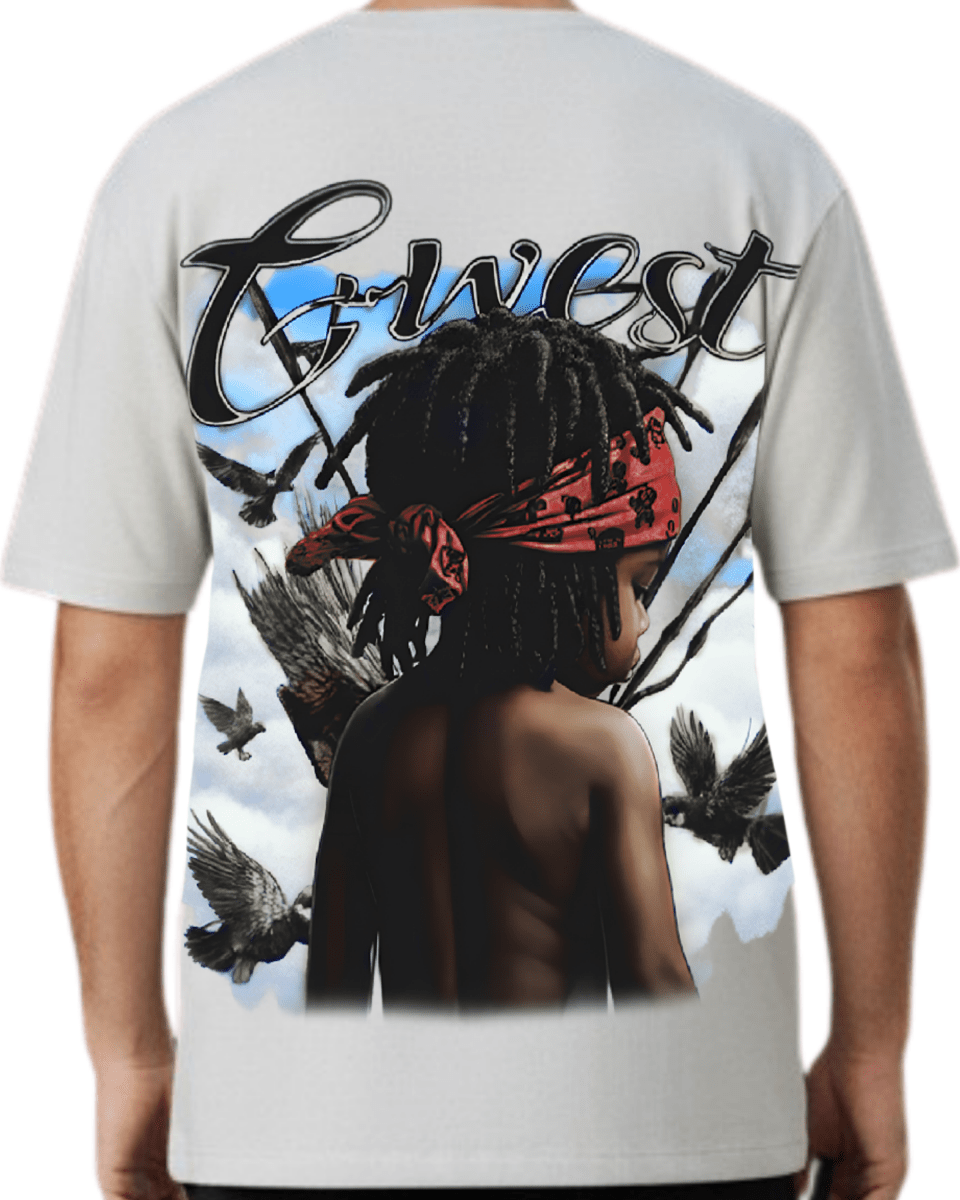 G West Rhinestone Scarface Oversized Men's T-Shirt - G West