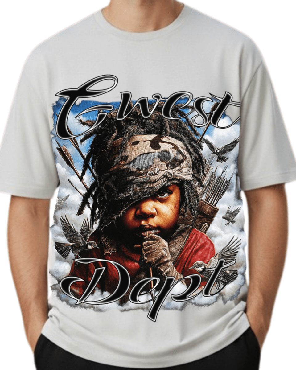 G West Rhinestone Scarface Oversized Men's T-Shirt - G West
