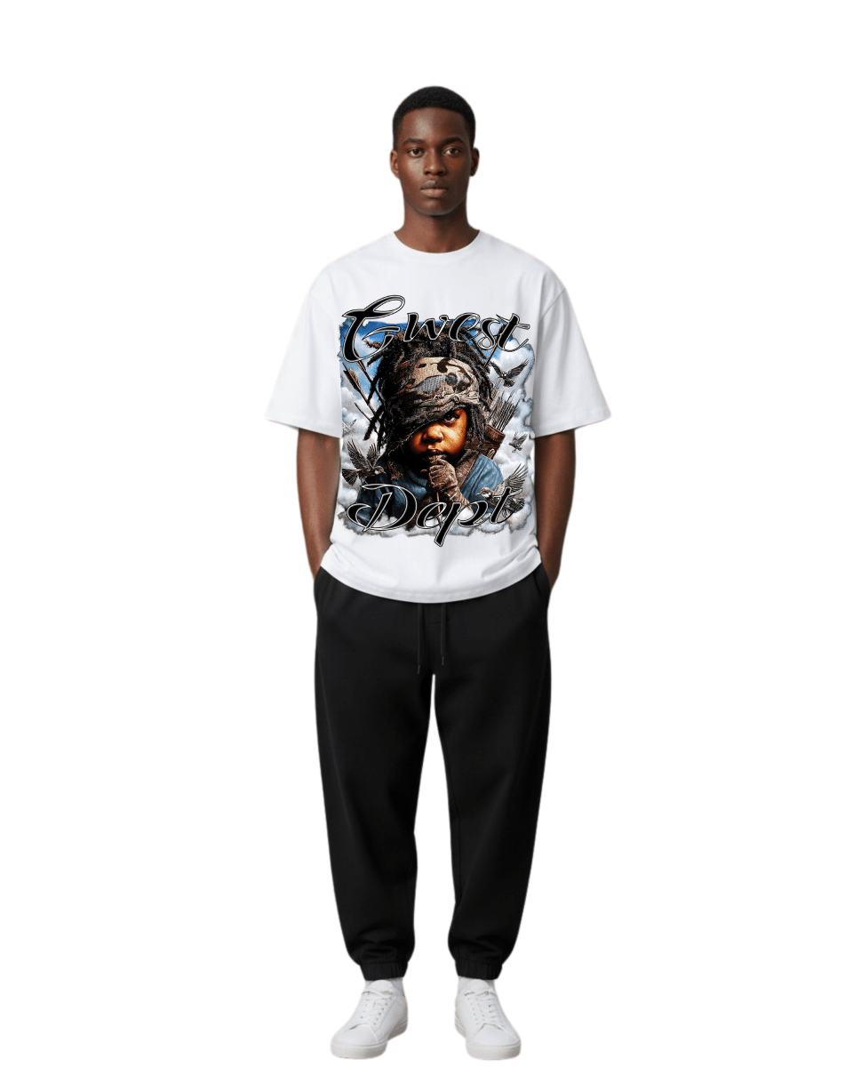 G West Rhinestone Scarface Oversized Men's T-Shirt - G West