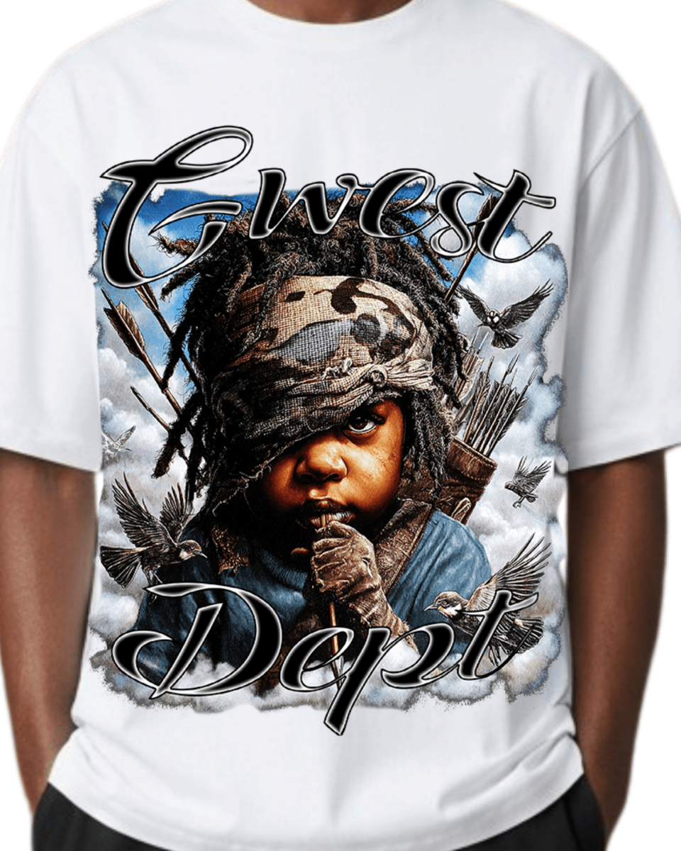 G West Rhinestone Scarface Oversized Men's T-Shirt - G West