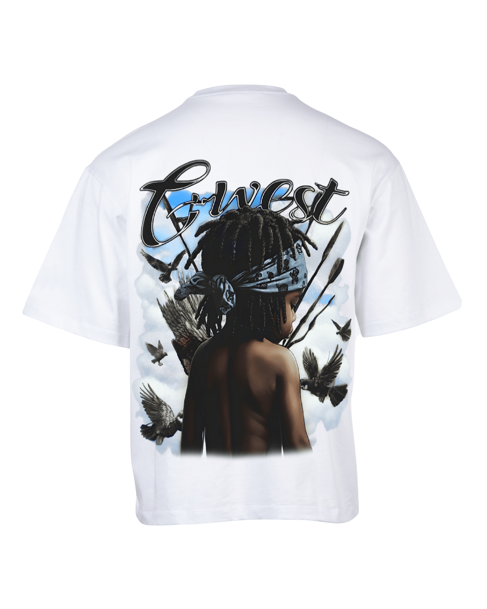 G West Rhinestone Scarface Oversized Men's T-Shirt - G West