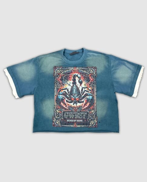 G WEST RHINESTONE SCORPION TEE - G West