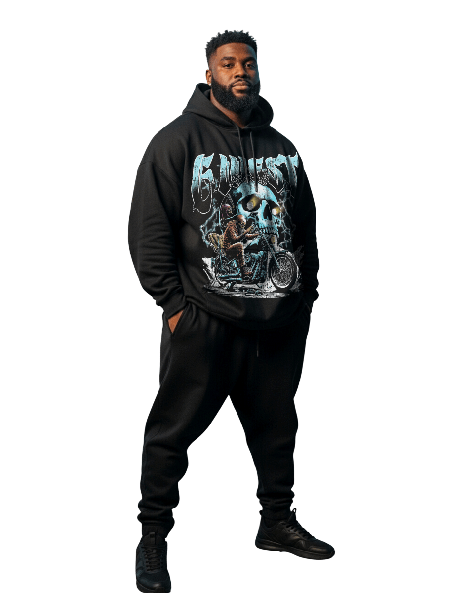 G West Rhinestone Soul Rider Big And Tall Hoodie - G West